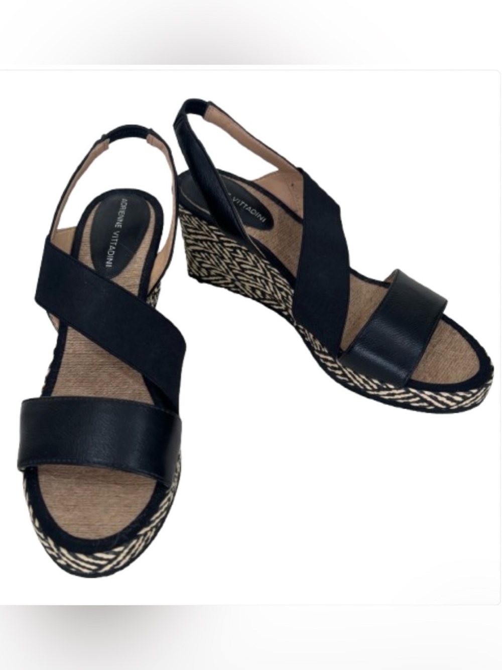 Size 10 NWOT Adrienne Vittadini Wedge Sandals